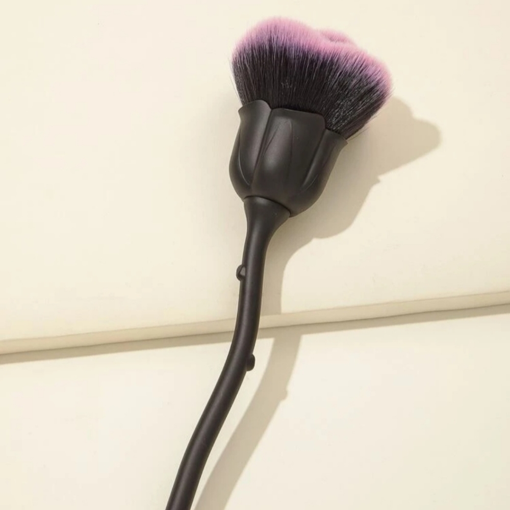 Rose Nail Cleaning Dust Brush - Black